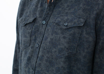 Western Arkansas Button-Up in Dark Hash Floralff cf b